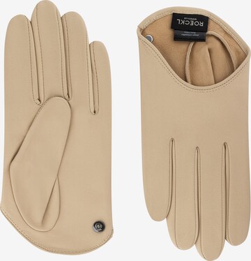 Roeckl Full Finger Gloves 'Verona' in Beige: front