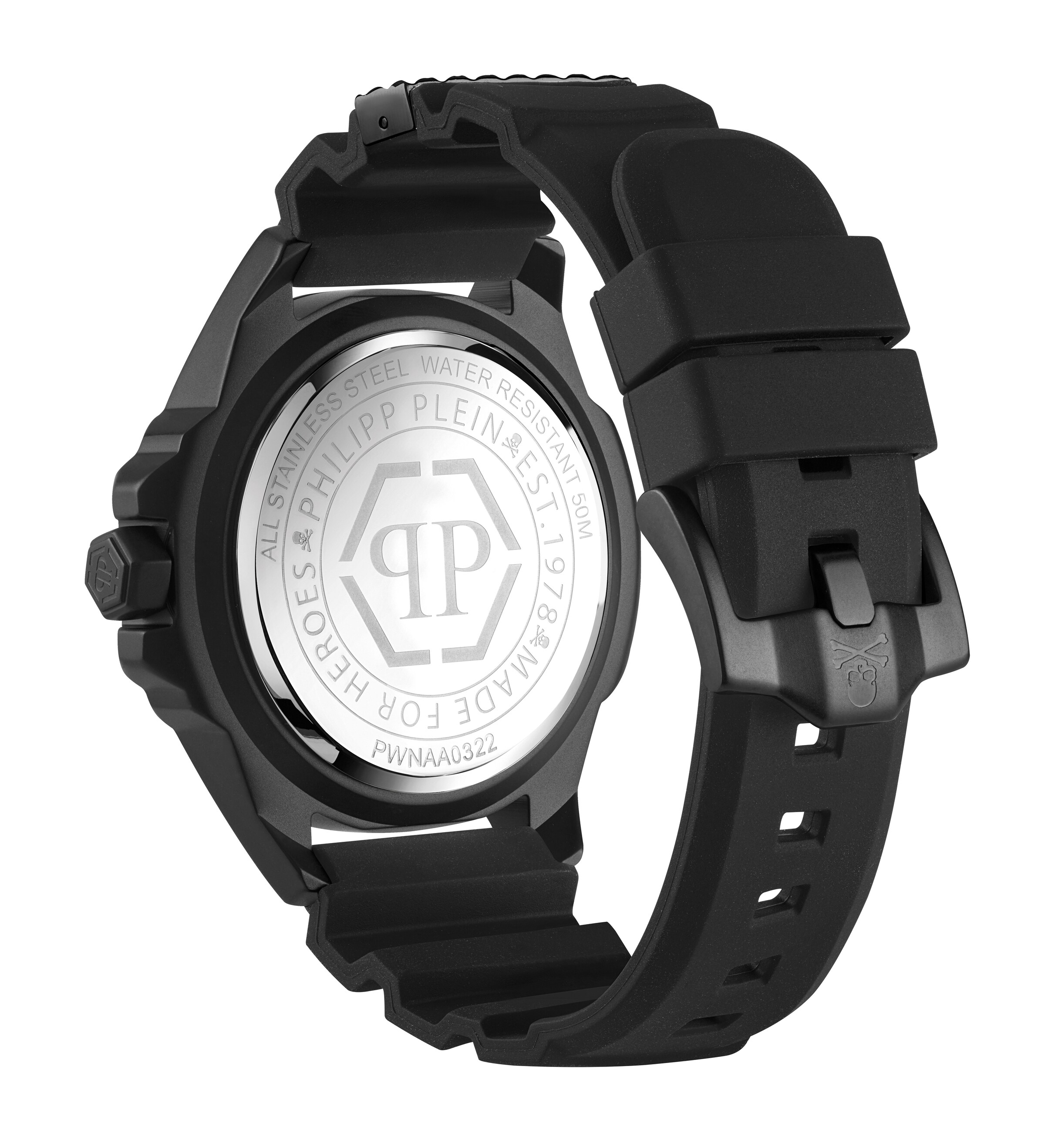 Montre à affichage analogique 'The $kull' Philipp Plein Watches en noir