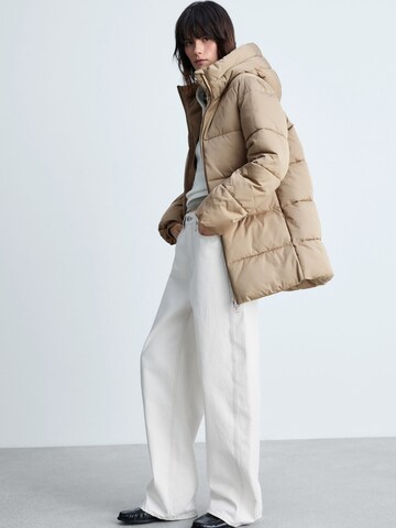 MANGO Winter jacket 'Tokyo' in Beige