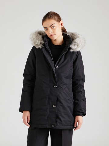 Parka de iarnă de la TOMMY HILFIGER pe negru: față