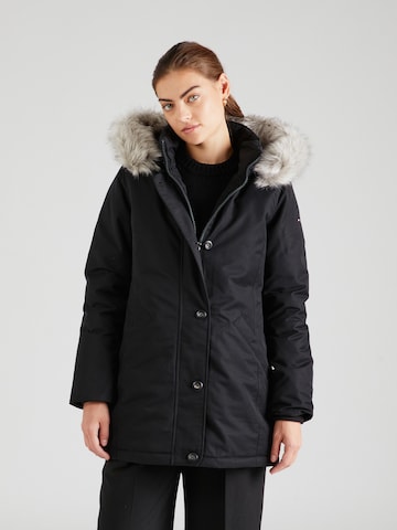 TOMMY HILFIGER Vinterparka i sort: forside