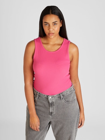 ONLY Carmakoma Top 'KENYA' – pink: přední strana