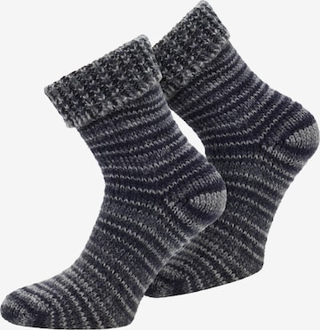 Chaussettes normani en gris : devant