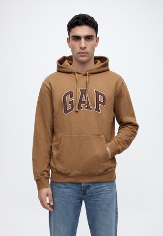GAP Sweatshirt in Braun: Vorderseite