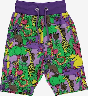 Småfolk Regular Pants 'Jungle' in Mixed colors: front