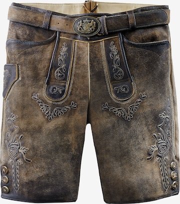 Country Maddox Slim fit Traditional Pants 'Hopfensee' in Brown: front