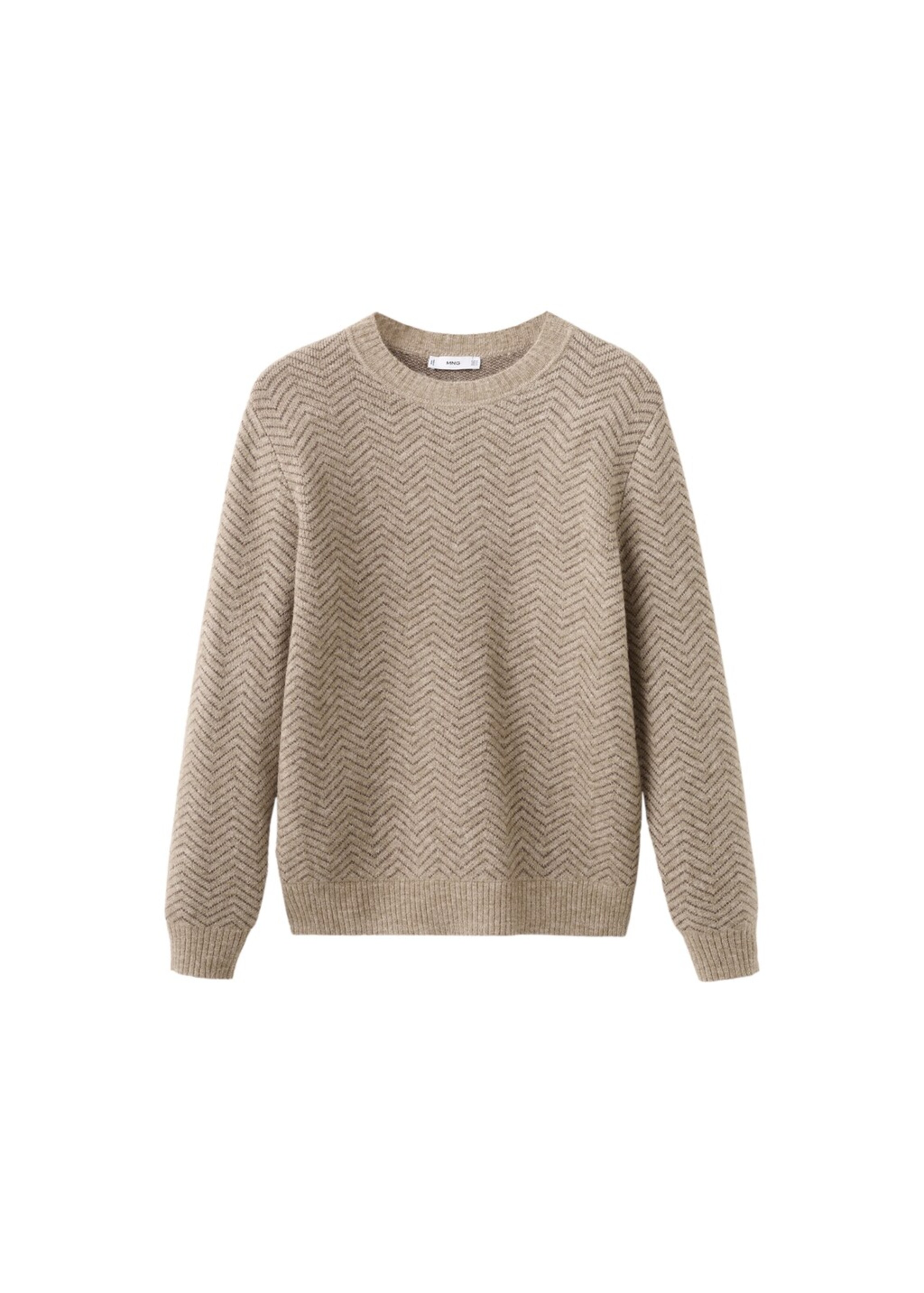 MANGO MAN Pullover in beige, Produktansicht