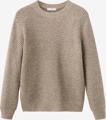 MANGO MAN Sweater in Beige: front