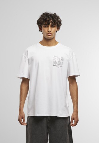 Mister Tee - Camisa 'Speed Demon' em branco
