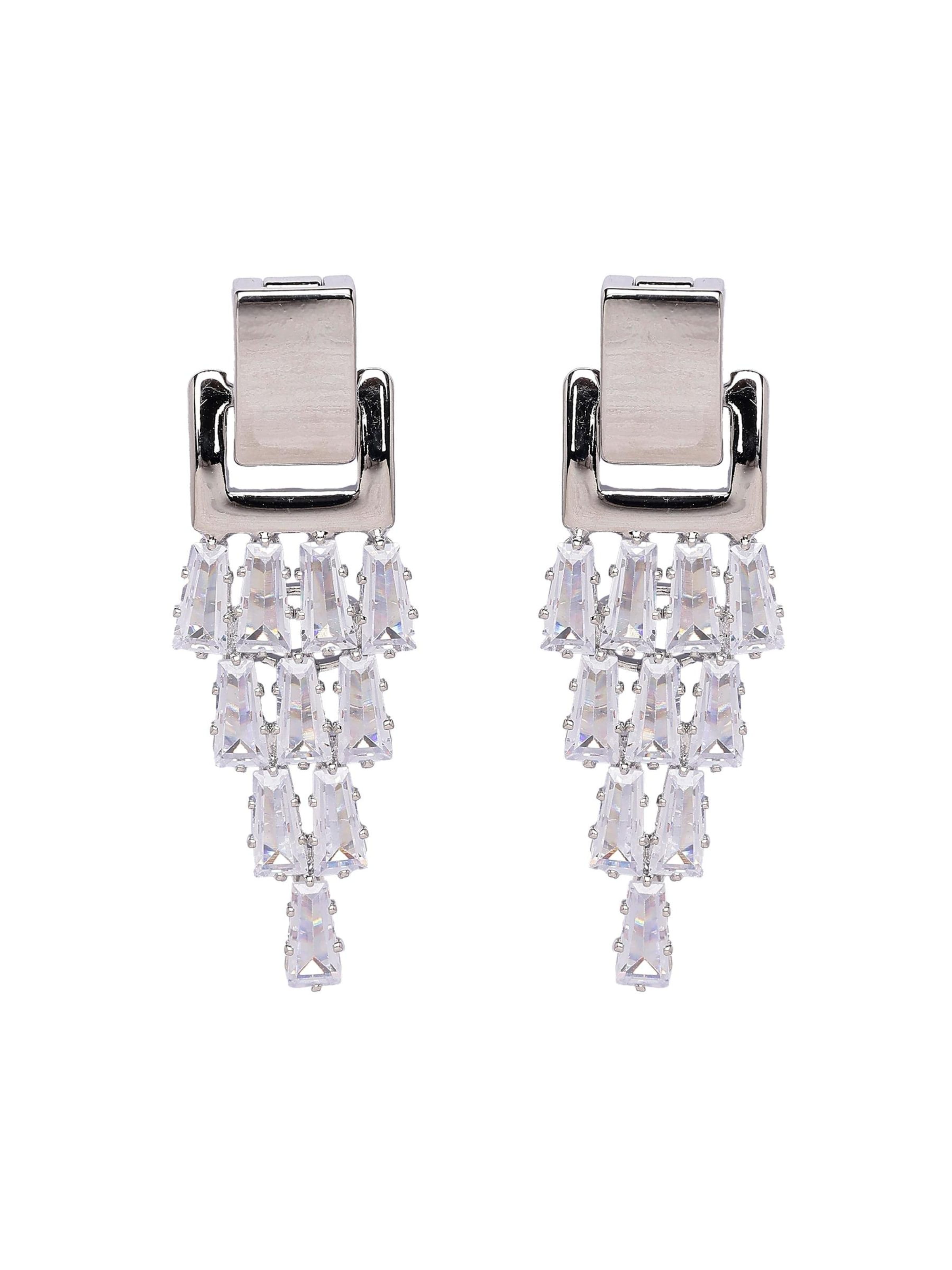 AVANT-GARDE PARIS Ohrringe 'Karolinaette'‌‌‌‌‌‌‌‌ in Silber: Vorderseite