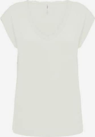 ONLY Shirt in Wit: voorkant