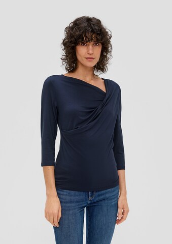 s.Oliver Shirt in Blauw: voorkant