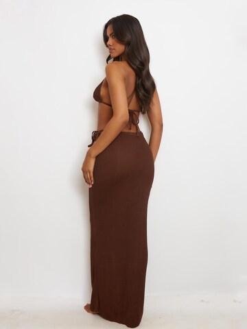 Moda Minx Skirt 'Scrunch Long' in Brown