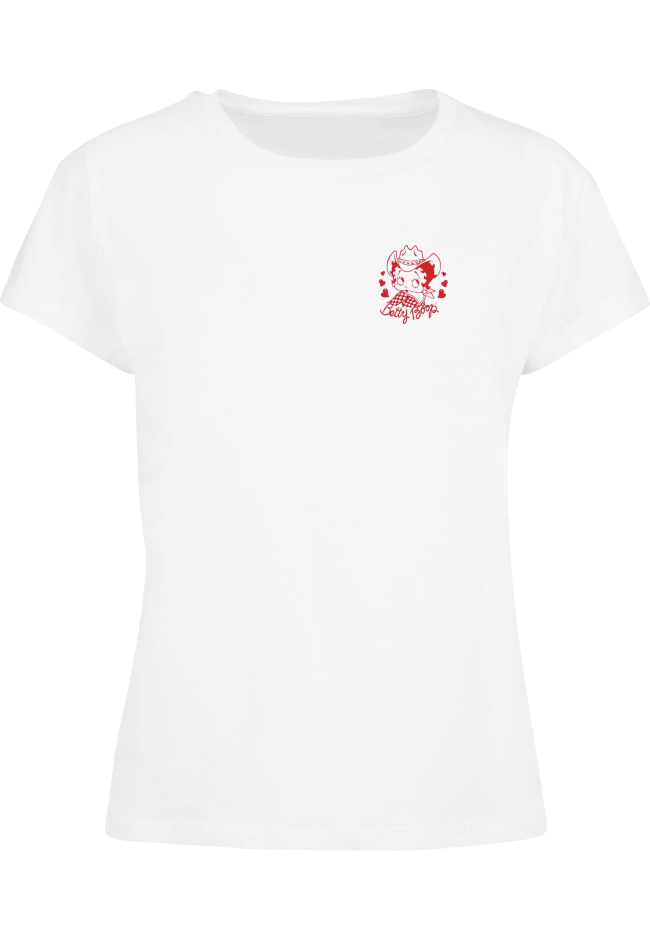 Maglietta 'Betty Boop - Country Girl' di Merchcode in bianco: frontale