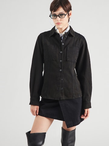 OBJECT - Blusa 'OBJKamata' em preto: frente