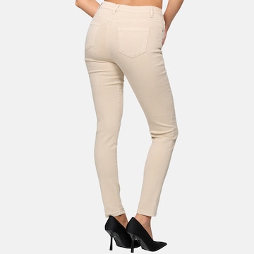 Elara Skinny Jeans in Beige