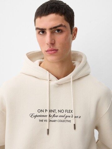 Bershka Sweatshirt in Beige