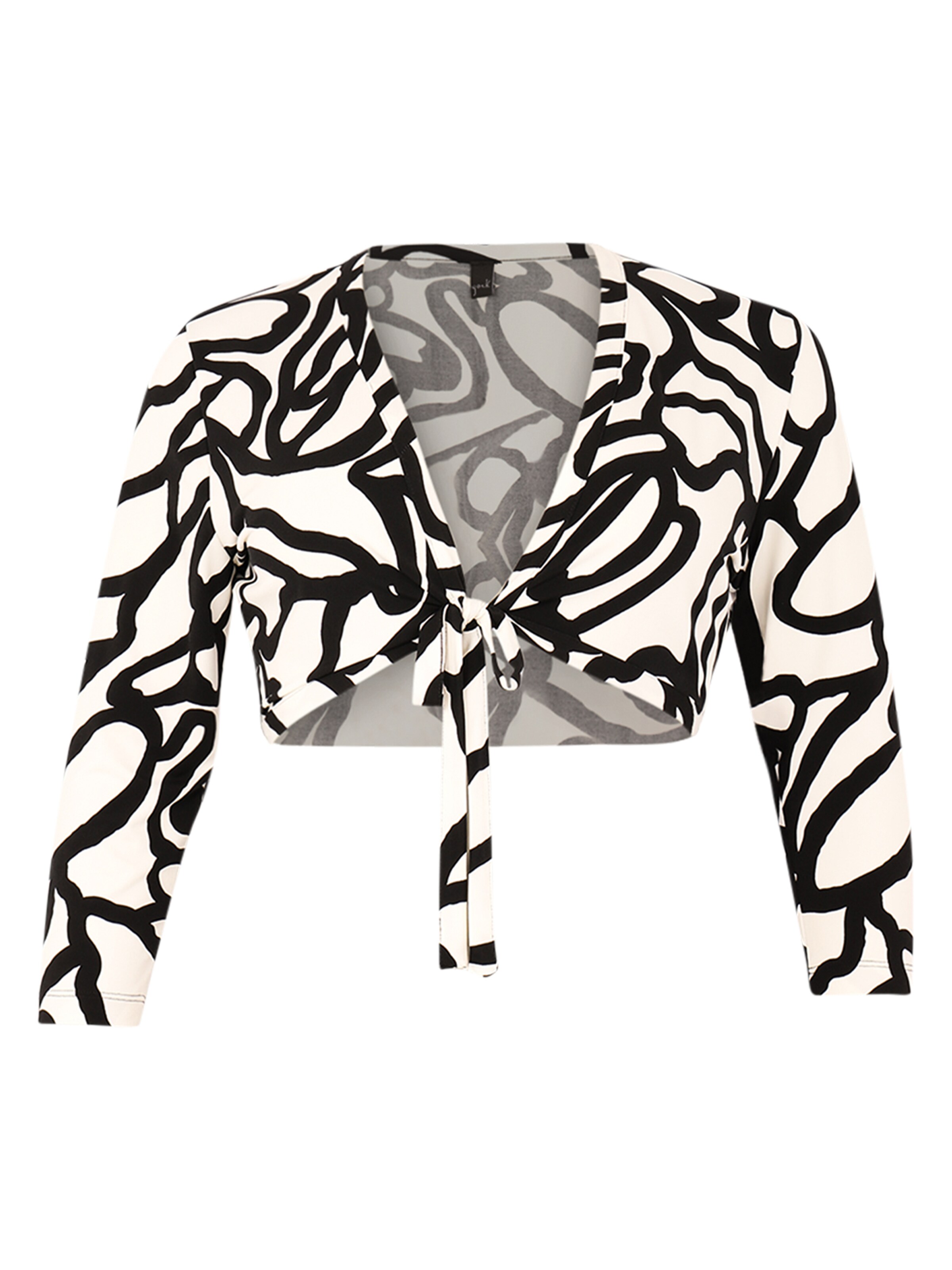 YOEK Bolero in Beige: voorkant