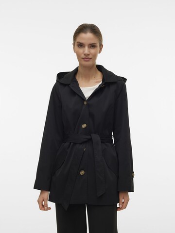 VERO MODA Between-Seasons Coat 'CHELSEA' in Black: front