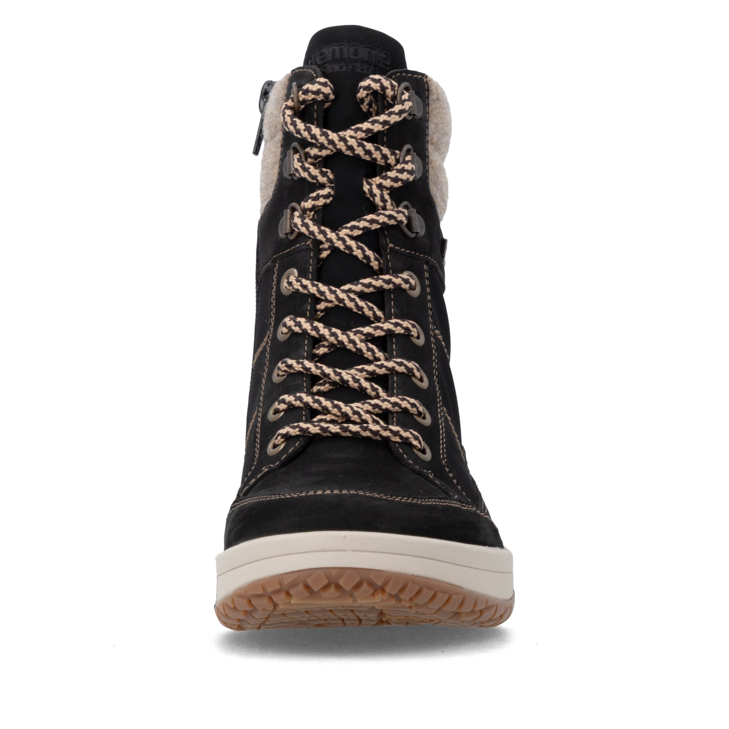 Bottes à lacets ' D3Q72 ' REMONTE en noir