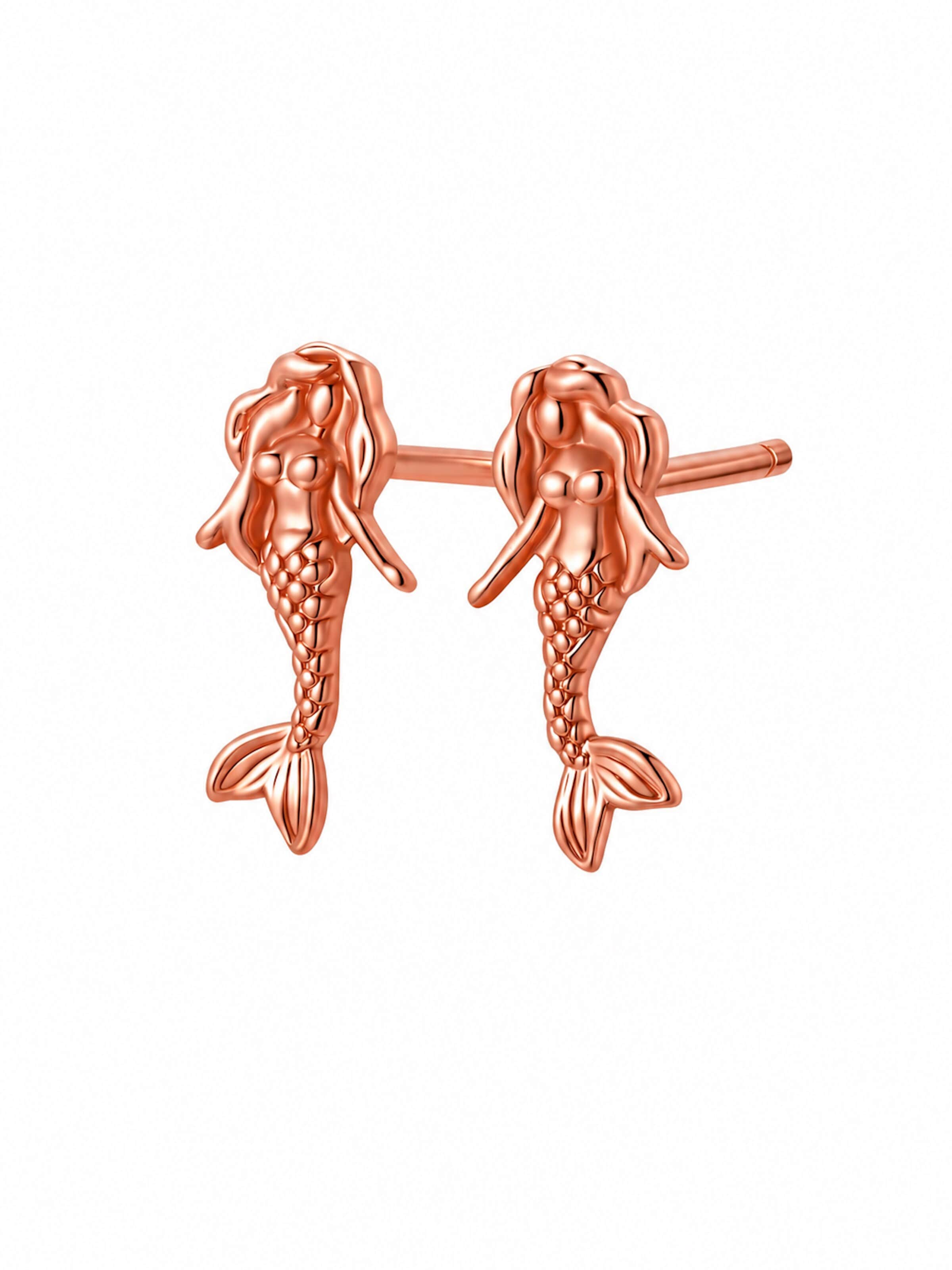 Hey Happiness Oorbellen 'Mermaid' in Goud: voorkant