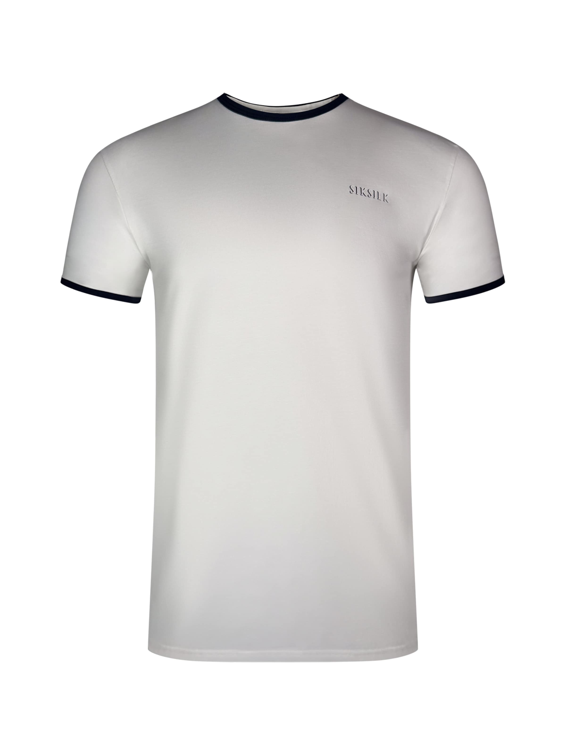 SikSilk Shirt in White: front