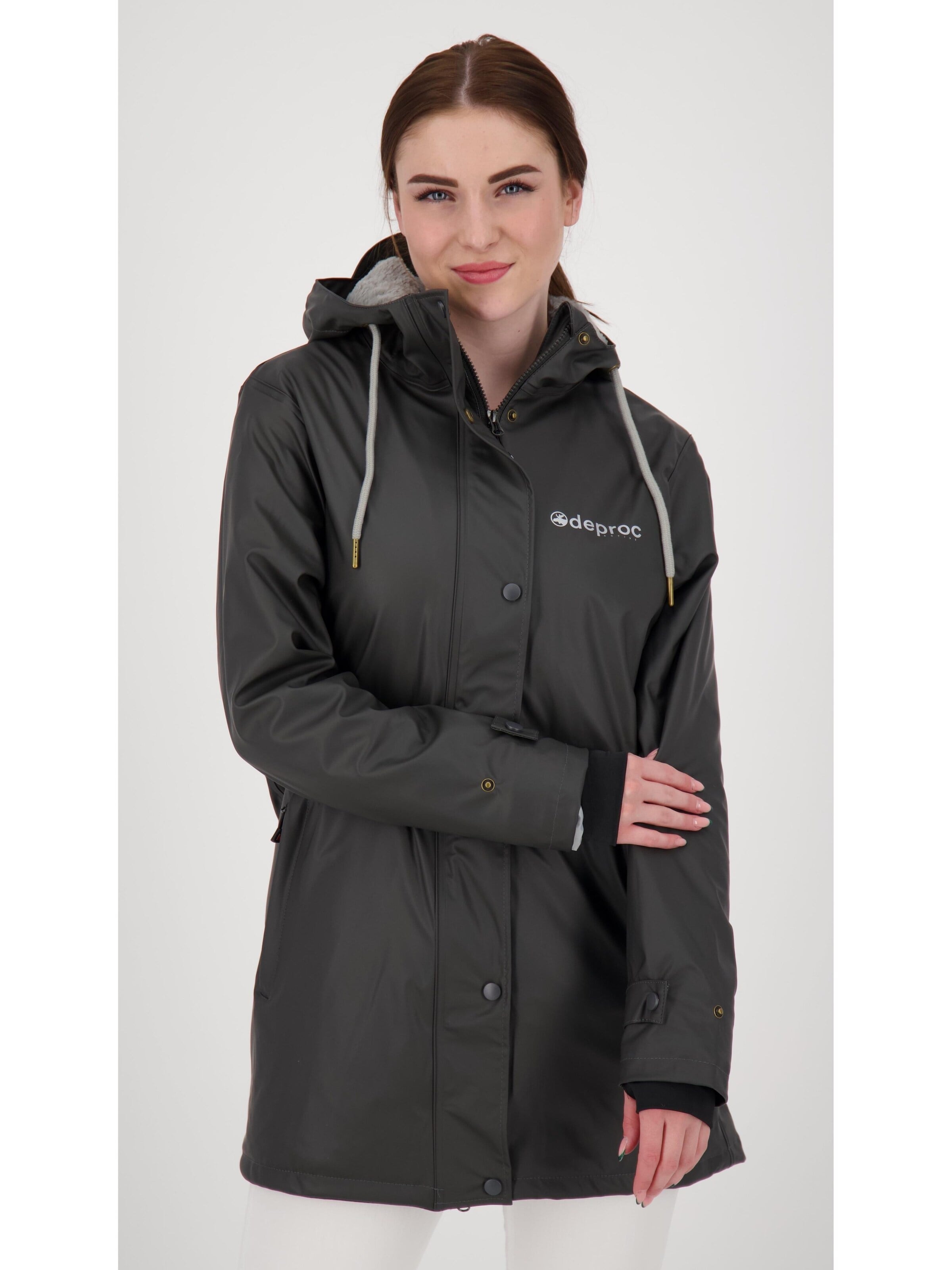 deproc Outdoorjacke 'Friesennerz ELLESMERE WMN'‌ in Grau: Vorderseite