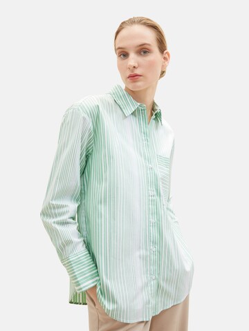 TOM TAILOR - Blusa en verde: frente