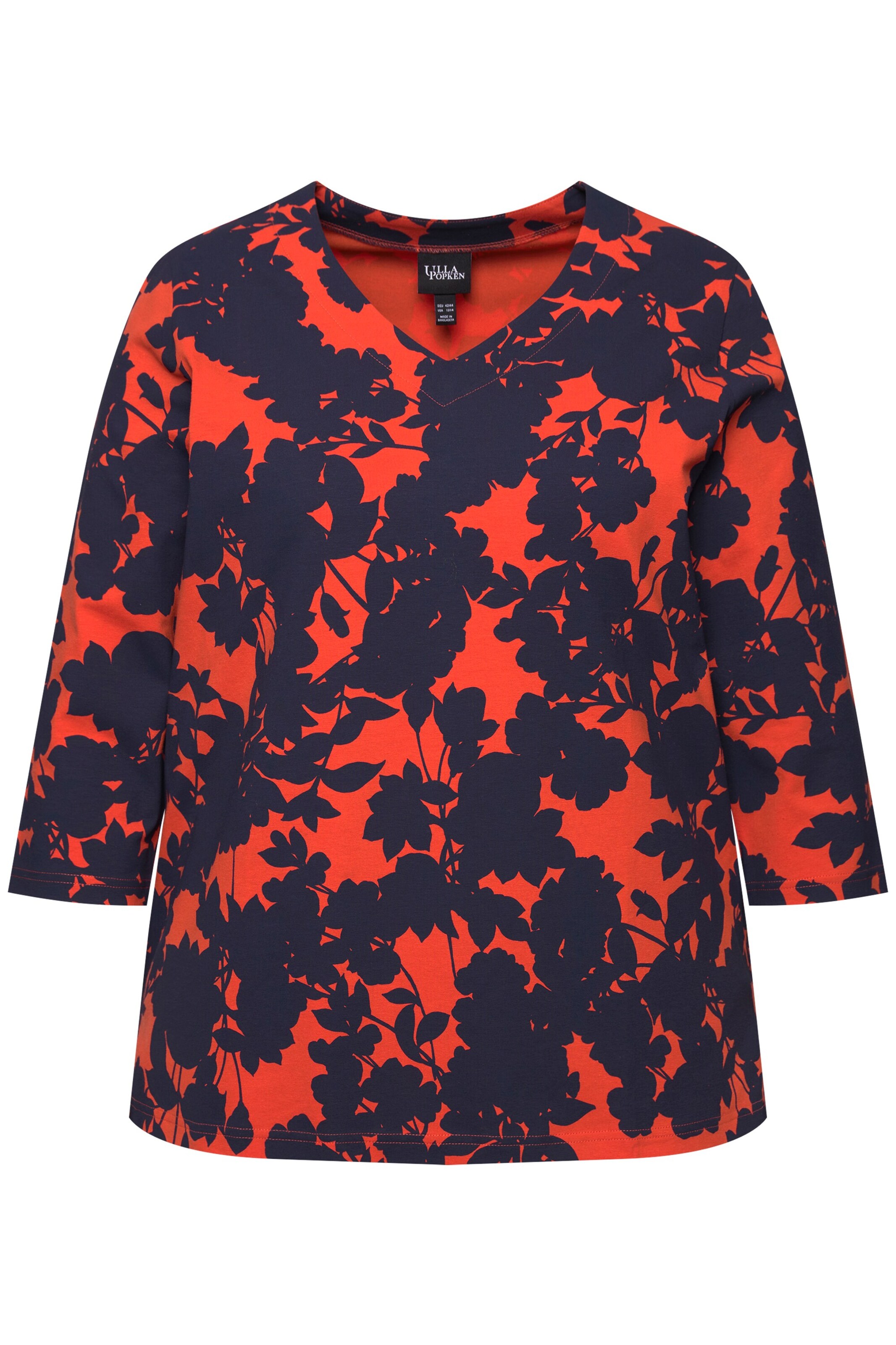 T-shirt Ulla Popken en rouge : devant