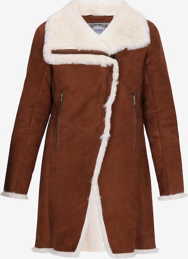 Palton de primăvară-toamnă DreiMaster Vintage pe crem / maro, Vizualizare produs