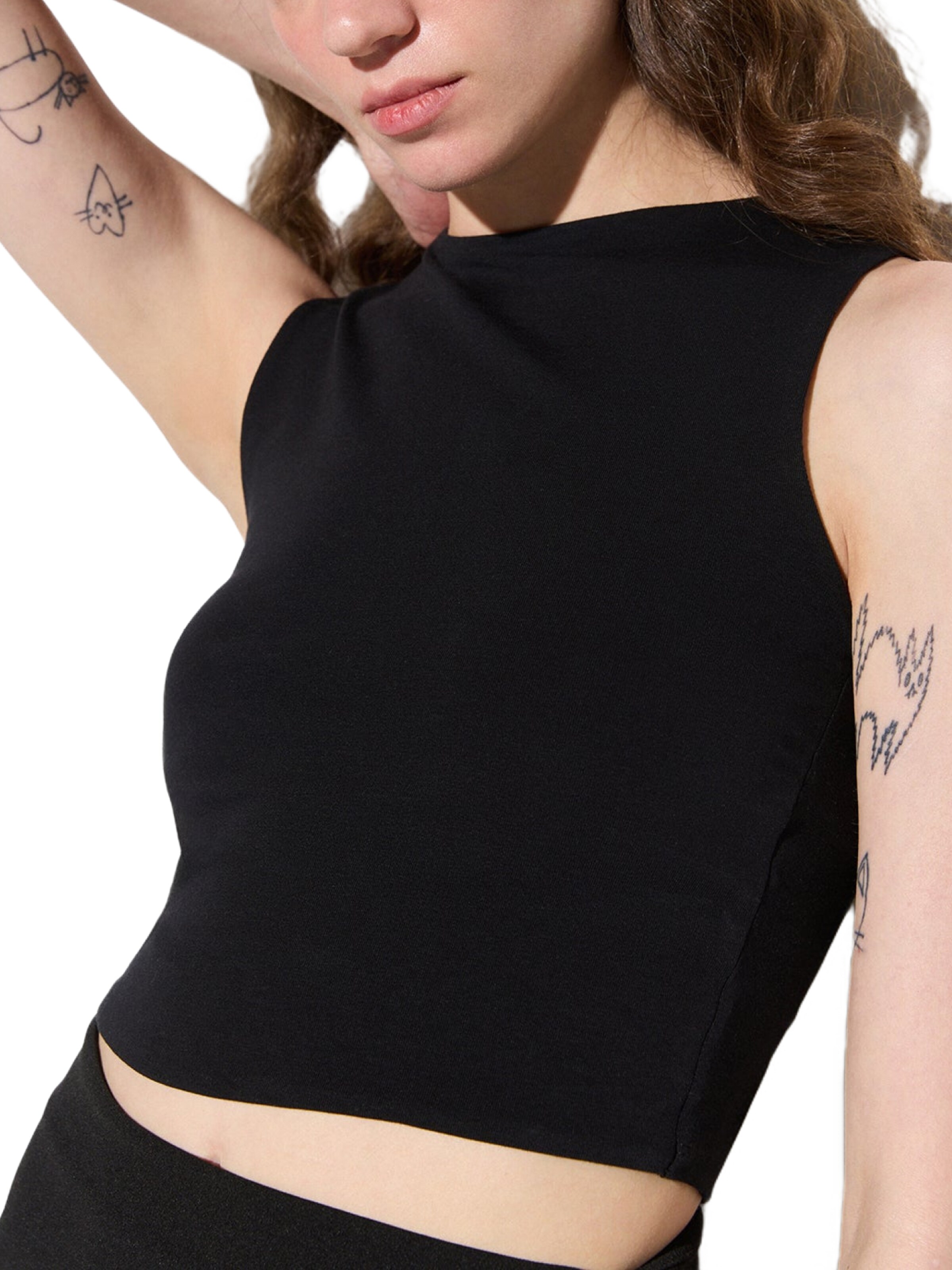 No Matter What Top in Zwart