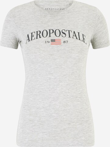 T-shirt 'MAY' AÉROPOSTALE en gris : devant