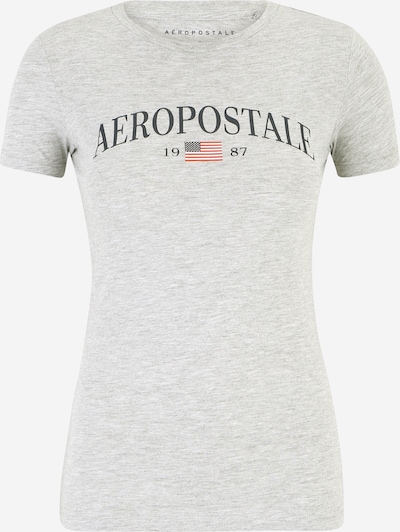 AÉROPOSTALE Shirt 'MAY' in mottled grey / Red / Black, Item view