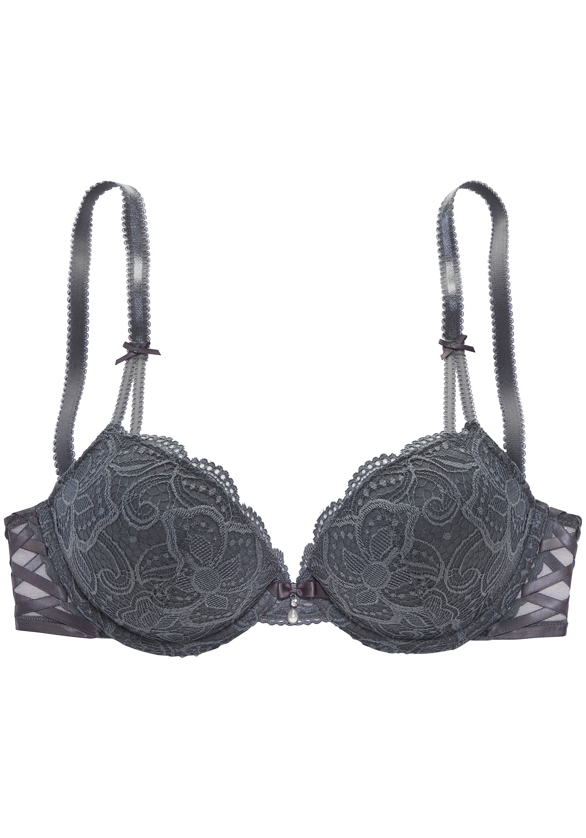 LASCANA Bra in Grey: front