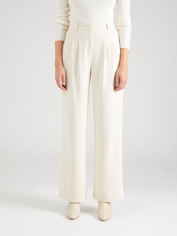 FRENCH CONNECTION Wide leg Veckad byxa 'HARRY' i beige: framsida