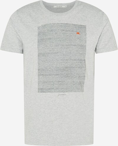 GREENBOMB T-Shirt en gris foncé / gris chiné / orange foncé, Vue avec produit