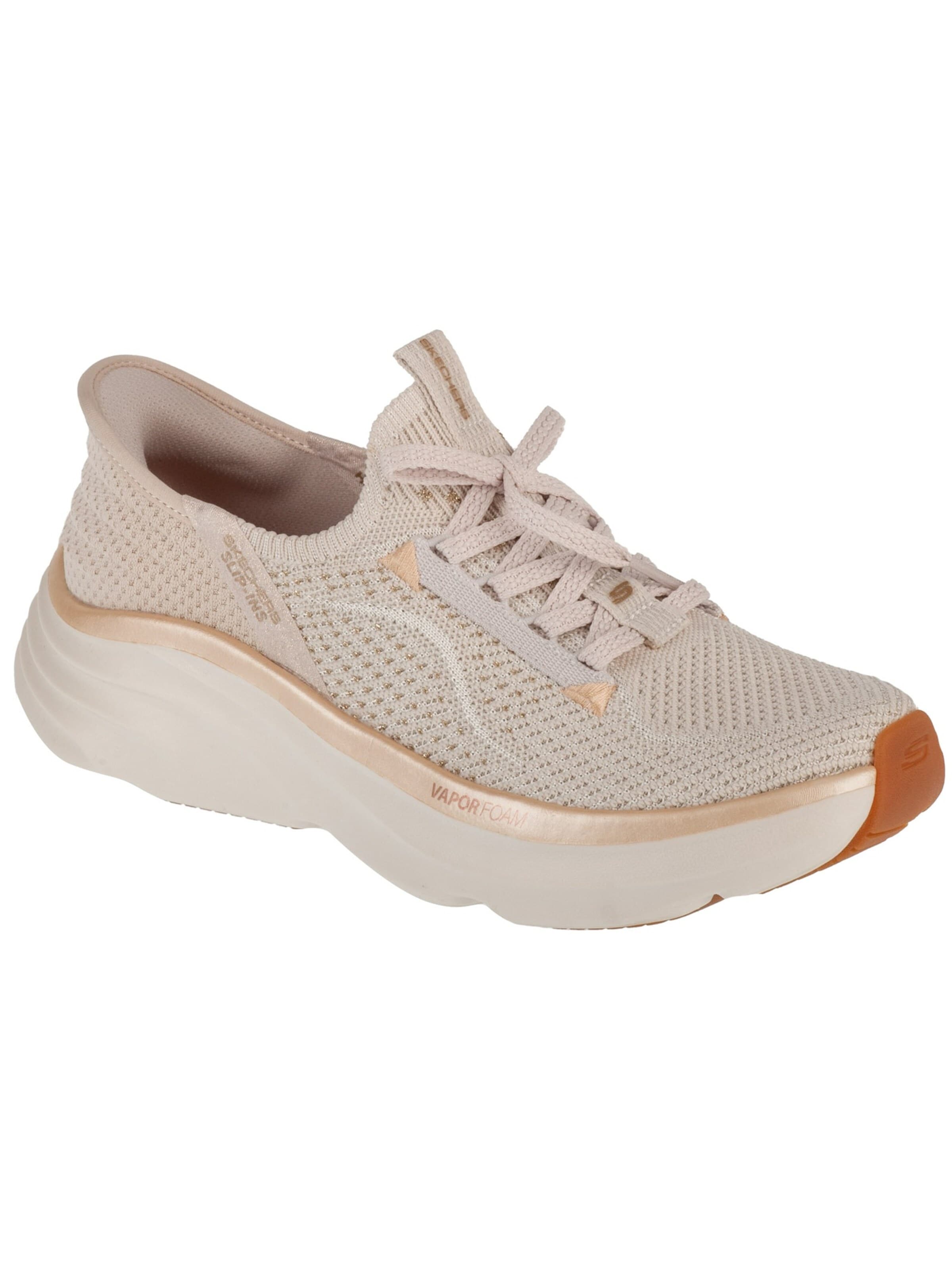 Baskets basses 'Skechers Slip-Ins: D'lux Vapor - Evening Glow' SKECHERS en beige : devant