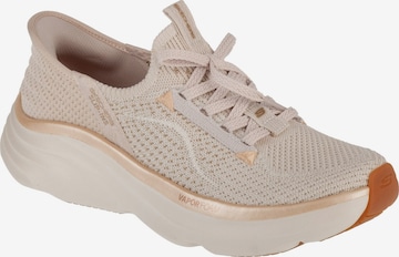 Baskets basses 'Skechers Slip-Ins: D'lux Vapor - Evening Glow' SKECHERS en beige : devant