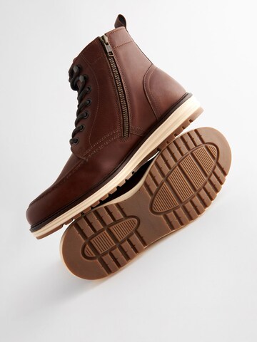 Next Lace-Up Boots in Brown