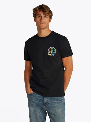 Tommy Jeans Shirt in Black: front