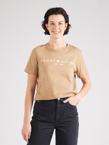 TOMMY HILFIGER Футболка в Зеленый: спереди