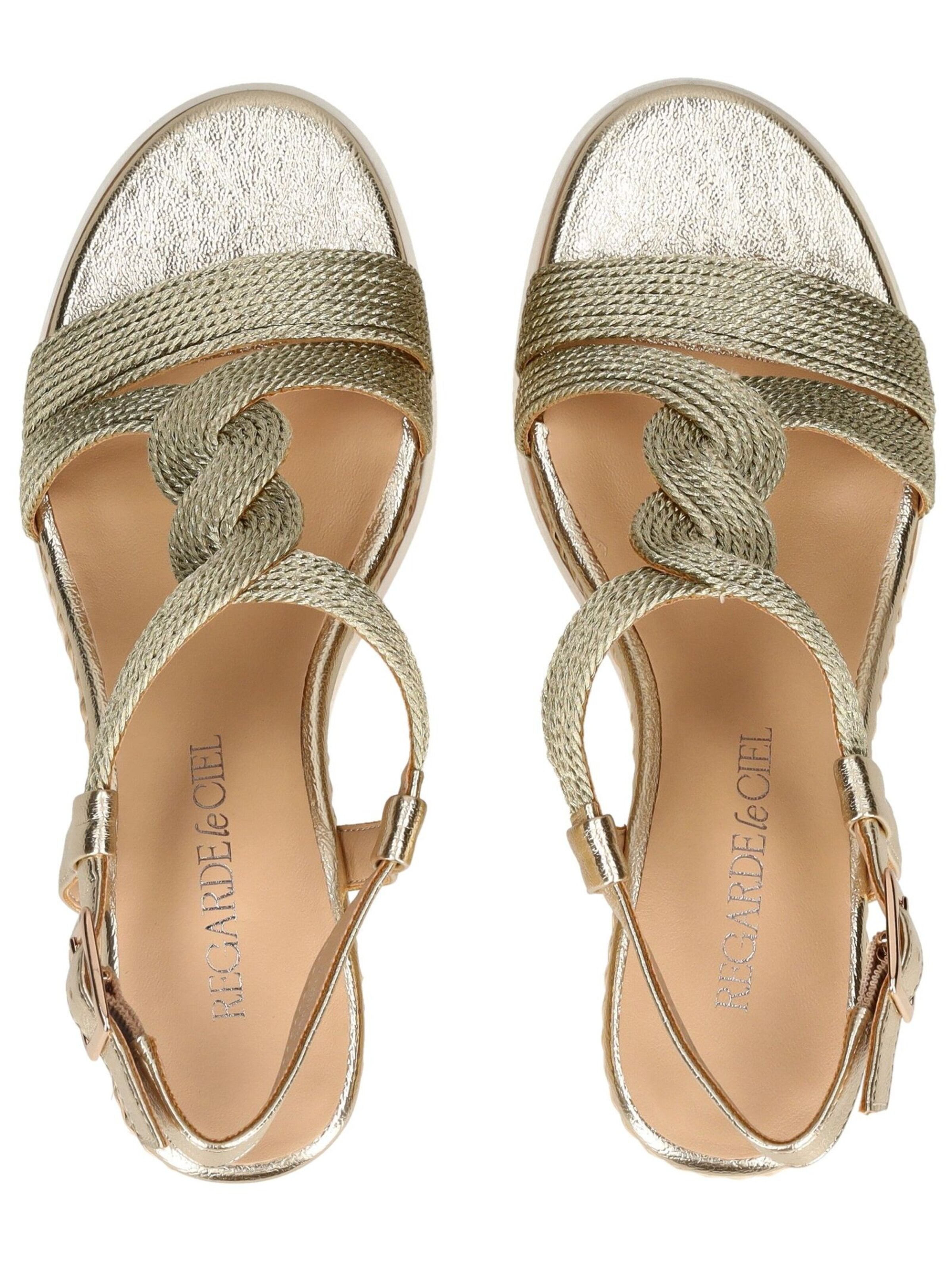 Regarde le Ciel Sandal in Gold