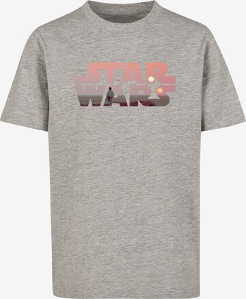 F4NT4STIC Shirt 'Star Wars Tatooine' in Grijs: voorkant