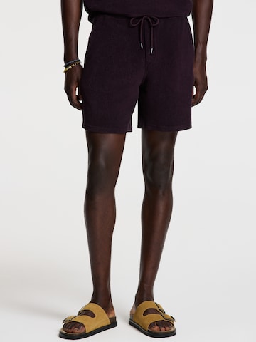 Shiwi Regular Trousers 'Evan' in Purple: front