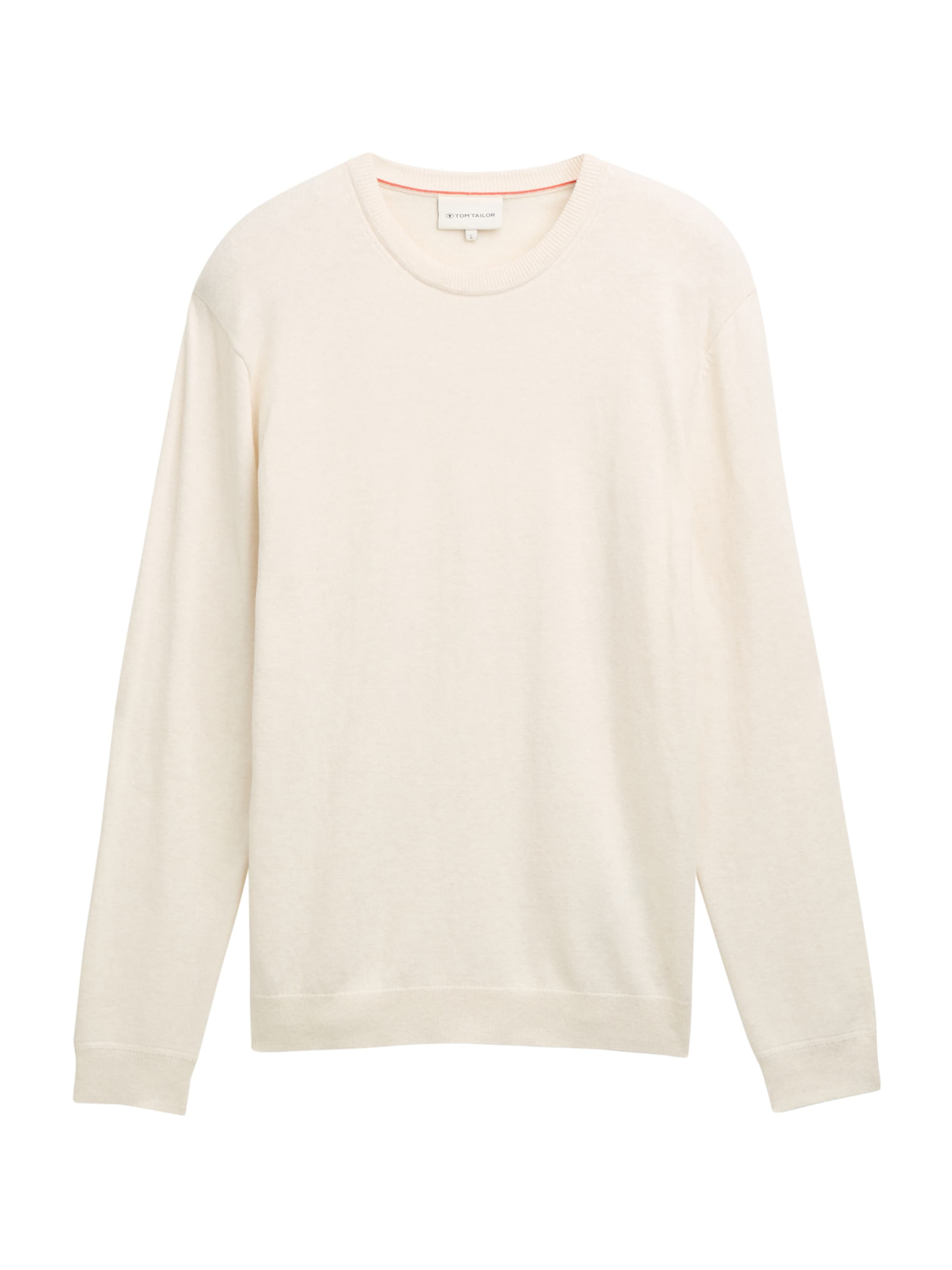 TOM TAILOR Pulover | bež barva: sprednja stran