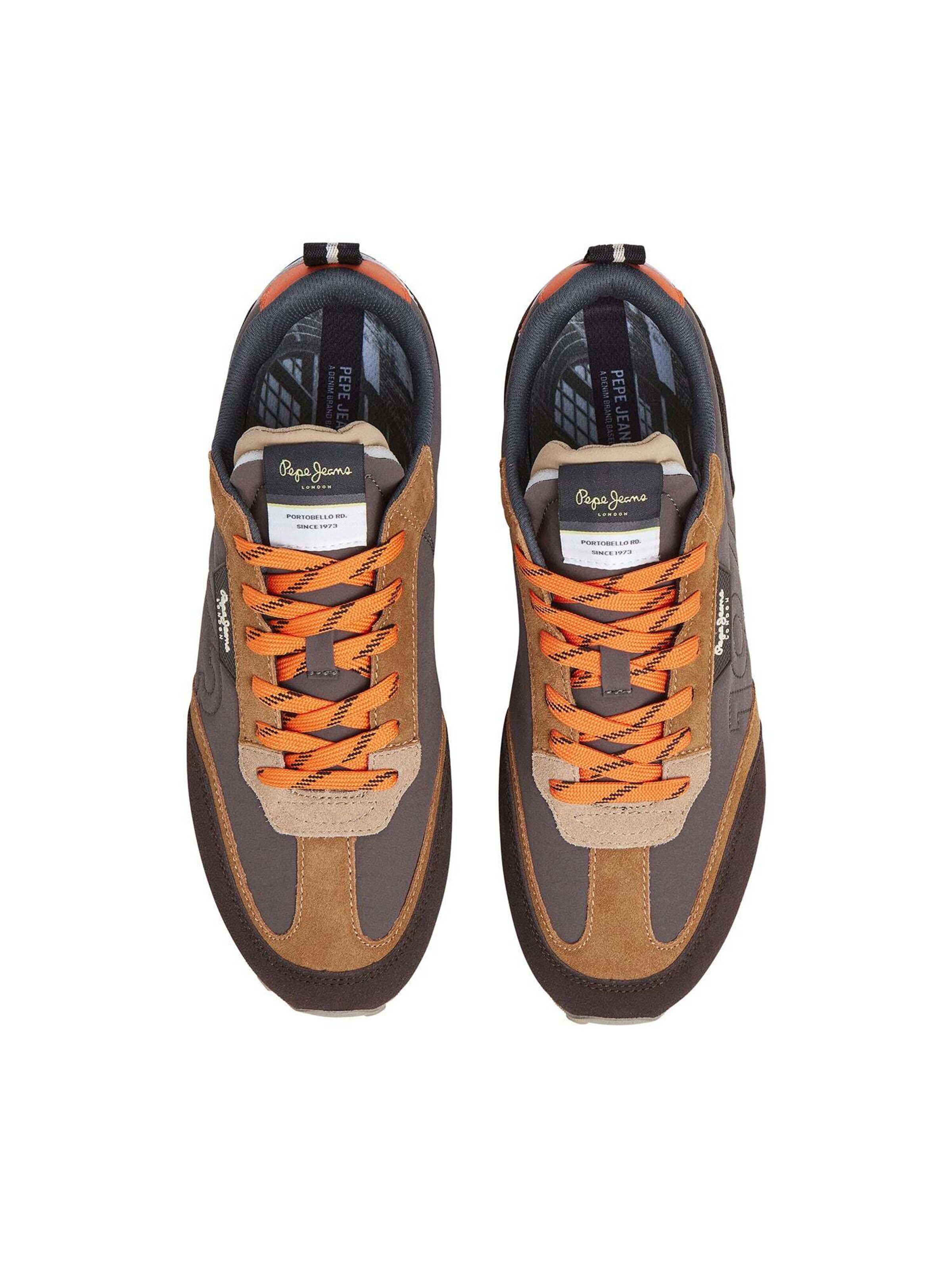 Pepe Jeans Sneakers laag 'Foster Connected' in Bruin