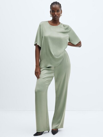 MANGO Loose fit Pants 'Massim' in Green