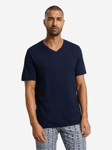 Hanro Shirt ' Night & Day ' in Blue: front