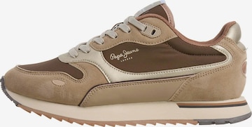 Baskets basses 'Bexley Essence' Pepe Jeans en marron : devant