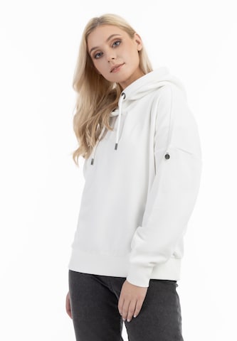 Sweat-shirt 'Idem' DreiMaster Vintage en blanc : devant